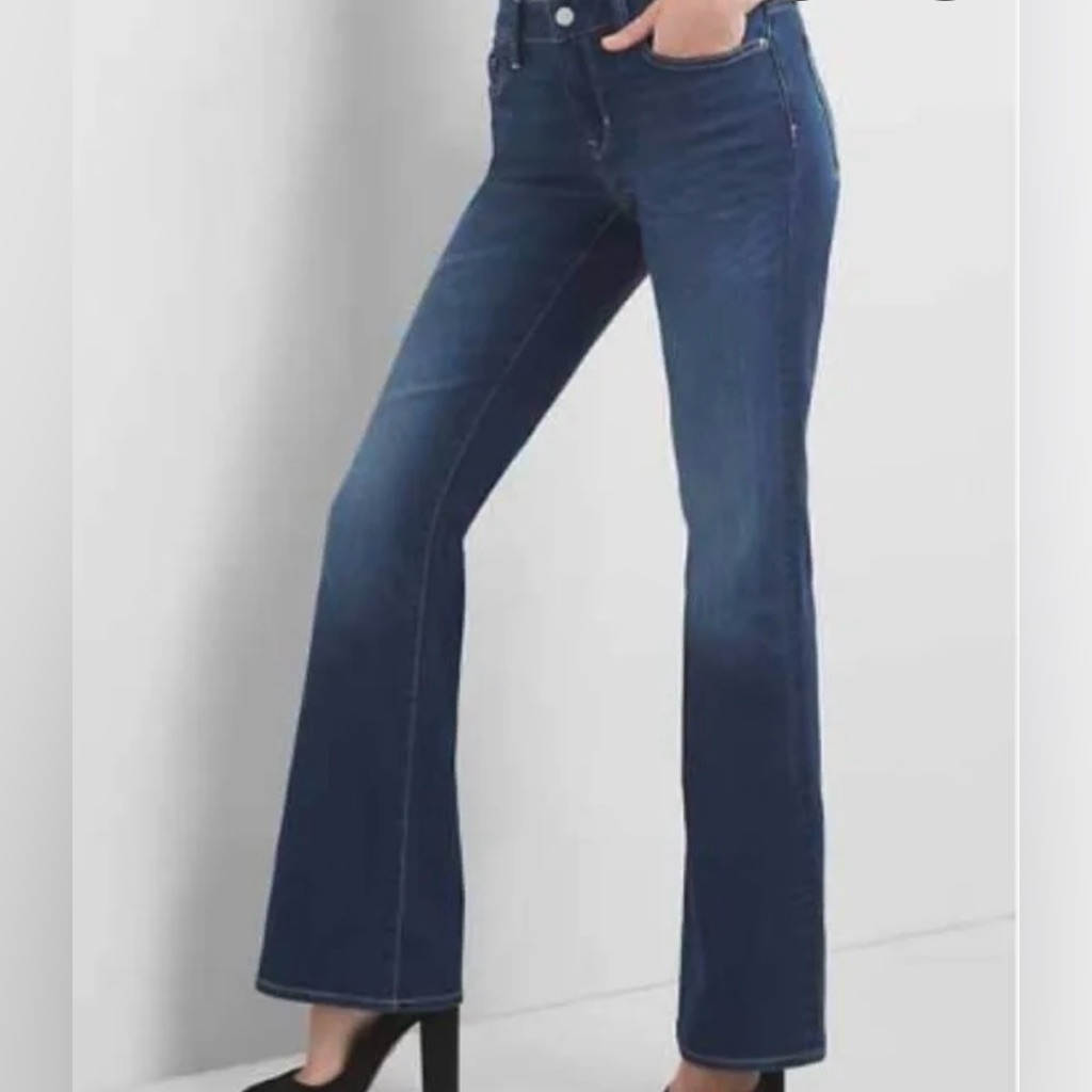 Gap Women’s Size 12 R Premier Boot Cut Jeans Dark Wash Denim